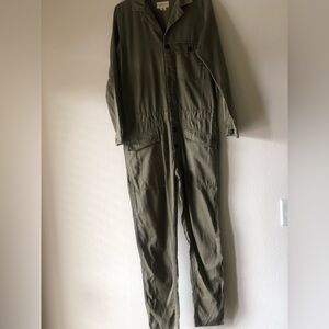 Denim & SupplyLauren coverall in army green SZ S stain on pocket